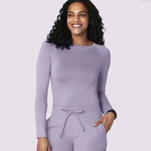 Lavender / Ube Long Sleeve Women's Under Scrub Top